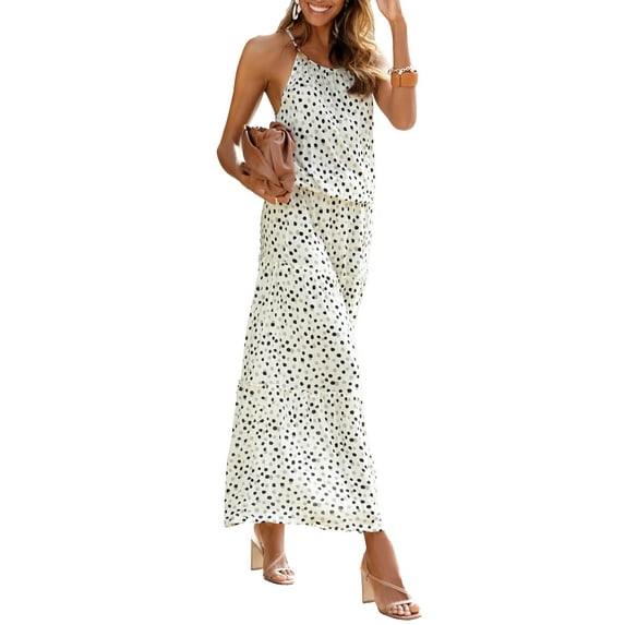 LASCANA Women's High Neck Maxi Dress Strap