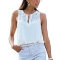 thumbnail image 1 of LASCANA Women's Lace Detail Keyhole Top Lace Overlay, 1 of 5
