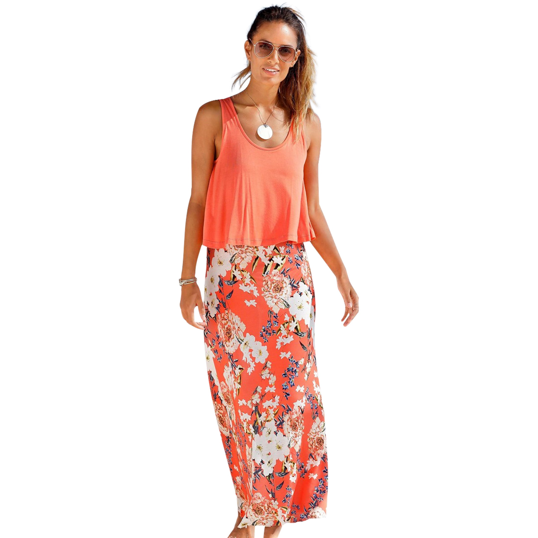 LASCANA Women's Layered Look Maxi Dress Strap - Walmart.com LASCANA Women's Layered Look Maxi Dress Strap - Walmart.com