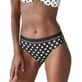 thumbnail image 1 of LASCANA Women's Mix Print Bikini Swimsuit Bottom Constrast Stripe, 1 of 6