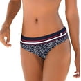 thumbnail image 1 of LASCANA Women's Pattern Classic Bikini Swimsuit Bottom Contrast Stripe, 1 of 6