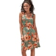 thumbnail image 1 of LASCANA Women's Pattern V-Neck Dress Flower, 1 of 5