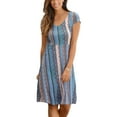 thumbnail image 1 of LASCANA Women's Pattern V-Neck Dress, 1 of 5