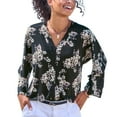 thumbnail image 1 of LASCANA Women's Printed Long Sleeve Top, 1 of 5