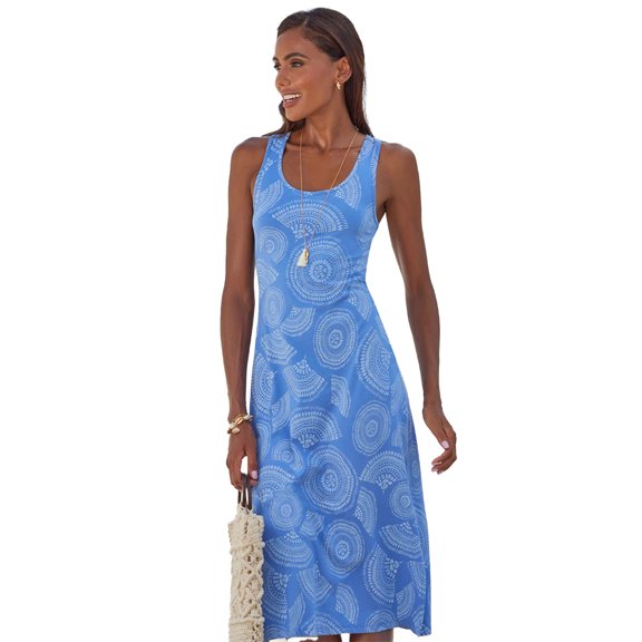 LASCANA Women's Racerback Print Dress Strap