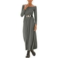 thumbnail image 1 of LASCANA Women's Ruched Maxi Dress Ruching, 1 of 5