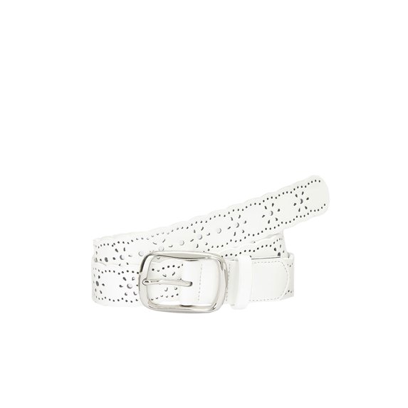 LASCANA Women's Scalloped Eyelet Belt Eyelet Detail