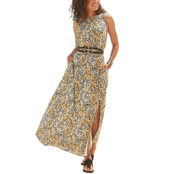 LASCANA Women's Side Slit Maxi Dress