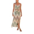 thumbnail image 1 of LASCANA Women's Sleeveless Print Maxi Dress Ruching, 1 of 5