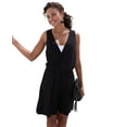 thumbnail image 1 of LASCANA Women's Sleeveless Wrap Look Dress, 1 of 6