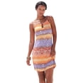 thumbnail image 1 of LASCANA Women's Strap Detail Keyhole Dress Contrast Trim, 1 of 5
