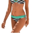 thumbnail image 1 of LASCANA Women's Striped Classic Bikini Swimsuit Bottom Bow, 1 of 6