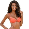 thumbnail image 1 of LASCANA Women's Trimmed Underwire Bikini Swimsuit Top Bra Sizing Contrast Stitching, 1 of 6