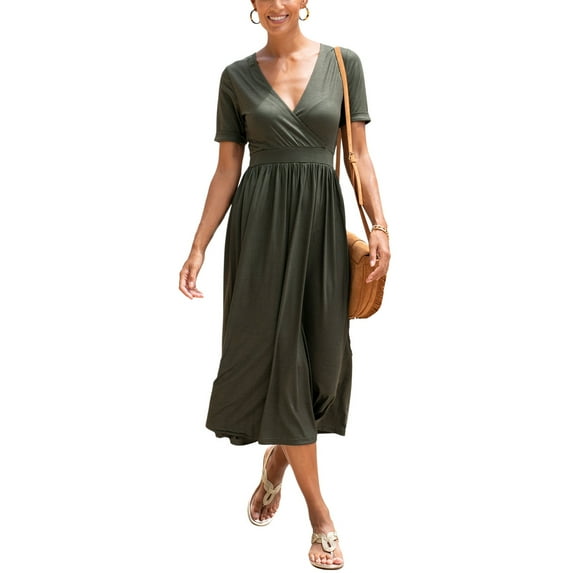 LASCANA Women's V-Neck Dress
