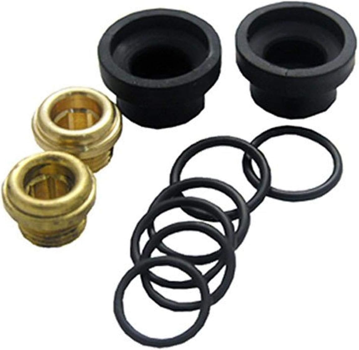 Brass and Green Outdoor Faucet Stem Repair Kit