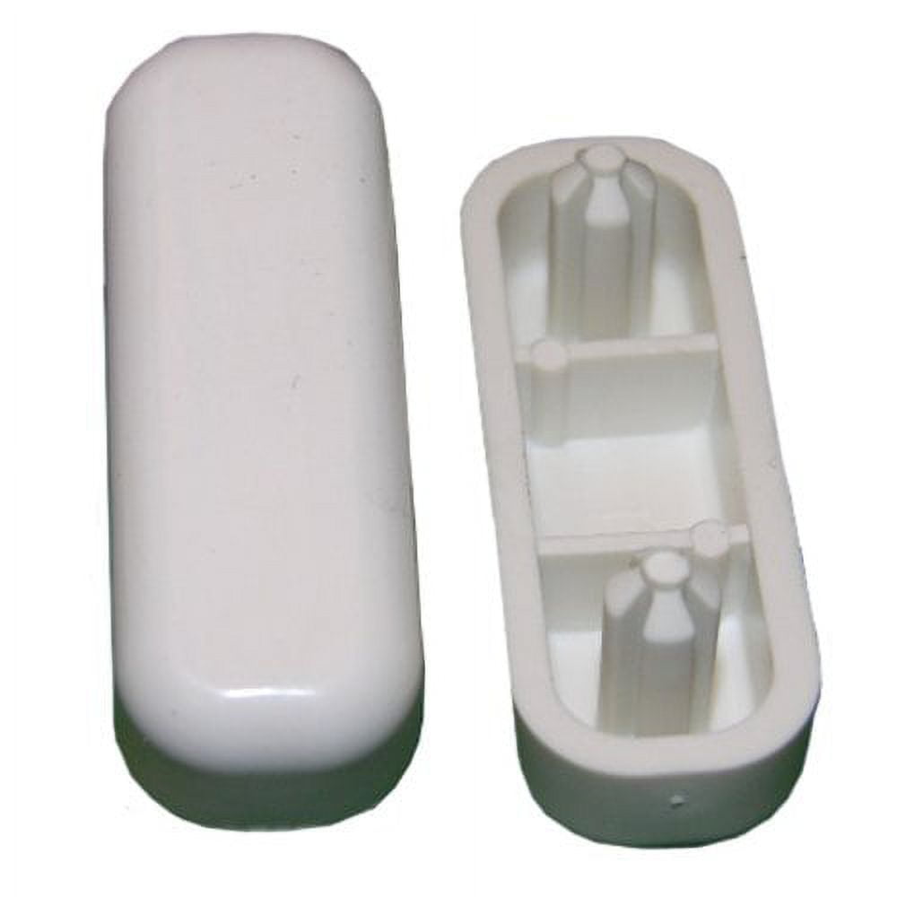 Lasco Fittings 02-3307 White Oval Push-in Plastic Toilet Seat Replacement Bumpers