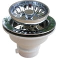 thumbnail image 1 of Lasco Fittings Kitchen Strainer 03-1059 CP - Heavy Duty PVC - 1-Pack, Chrome, 1 of 1