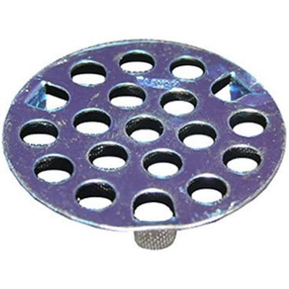 Lasco Fittings Flat Three Prong Strainer - Chrome Plated - 1-5/8 Inch, Silver