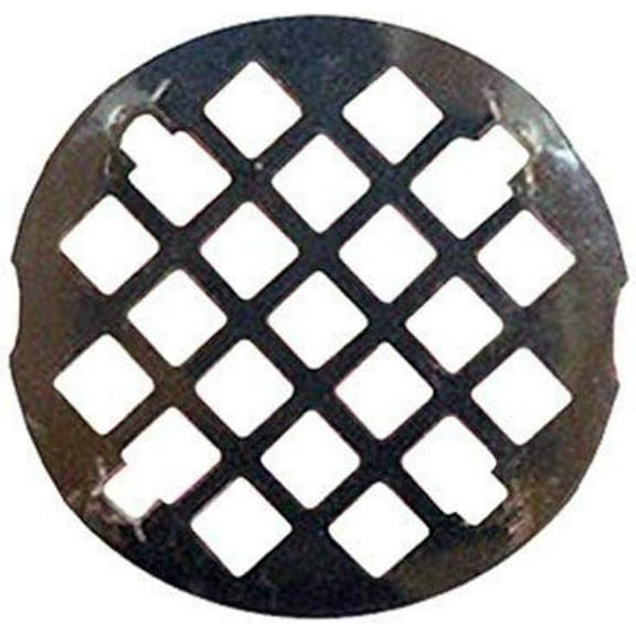 Lasco Fittings Shower Drain Grate Snap In Style - Chrome Plated - 3-1/4 Inch, Silver