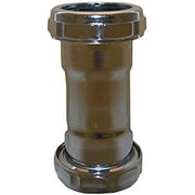 Lasco Fittings Slip Joint Coupling 03-3871 - Chrome Plated Brass - 1.25 In, With Washers/Nuts