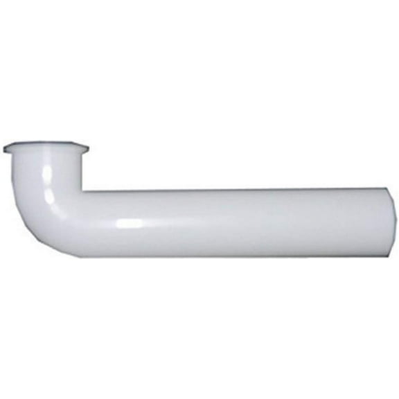 Lasco Fittings Waste Arm Flanged - PVC, 1-1/2-Inch x 15-Inch, White, Garbage Disposal