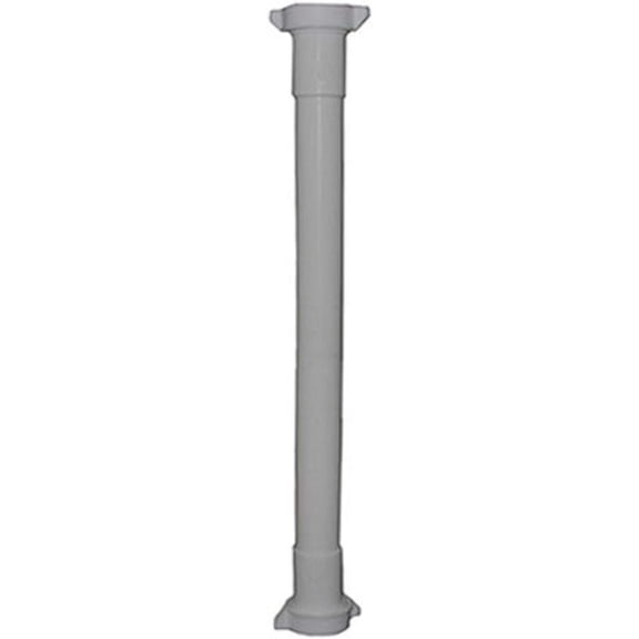 Lasco Fittings Plastic Tubular Double Slip Joint Extension - Easy Installation - 1-1/4 x 16 In, White