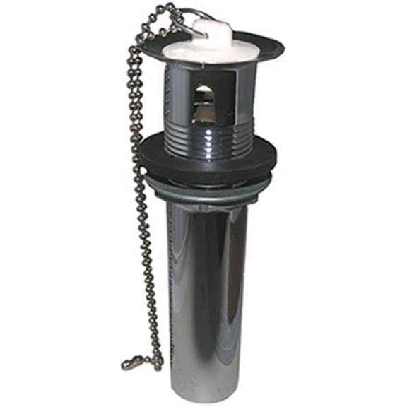 Lasco Fittings Lavatory Drain Plug Pop Up - Chrome Plated, 1-1/4 In x 5 In, Silver