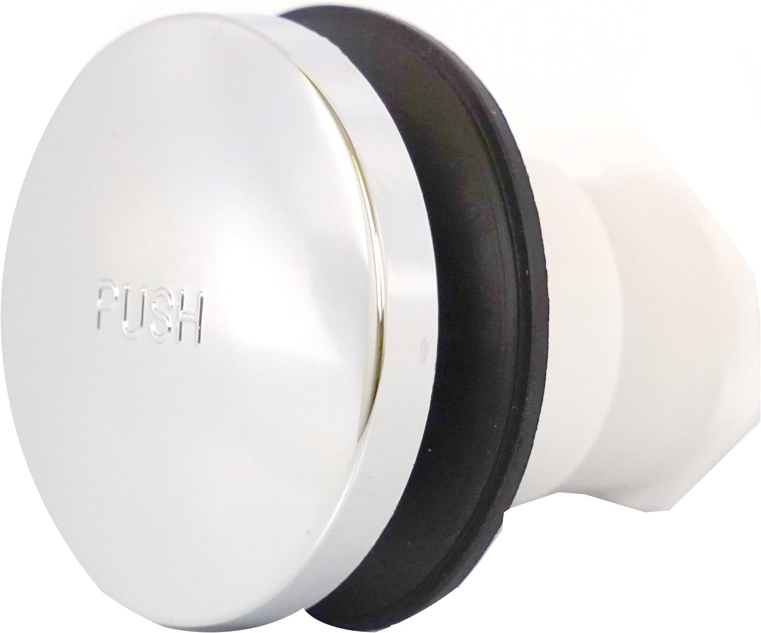 Chrome Plated Tip Toe Bathtub Drain Stopper with Rubber Seal