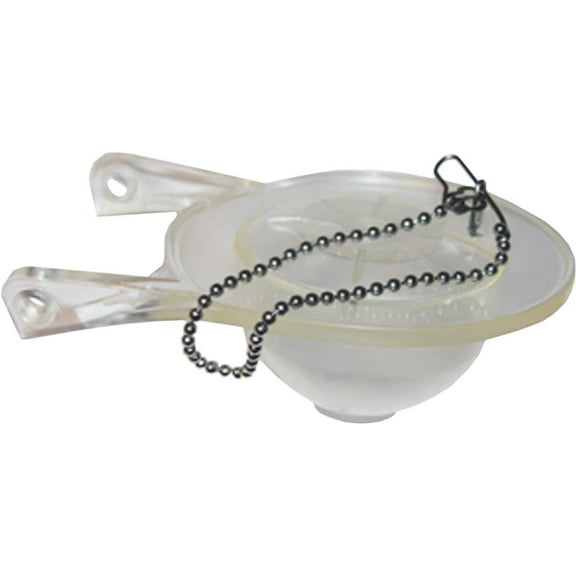 Lasco Fittings Replacement Toilet Flapper With Chain - Rubber, Durable - 1 Pack