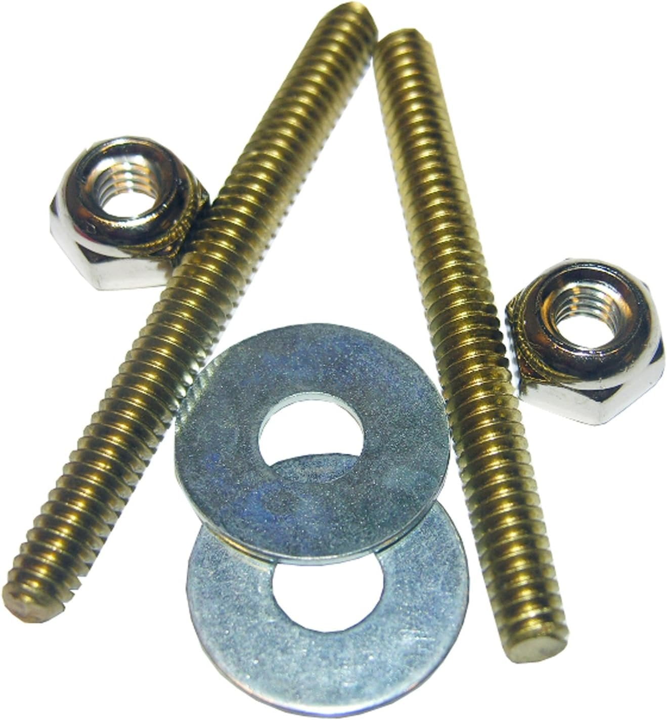 LASCO 04-3635 Headless Portland Toilet Bolt with Nuts and Washers, 1/4 ...