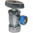 thumbnail image 1 of Lasco Fittings Angle Stop Valve Standard Duty - 5/8 In Compression Inlet x 3/8 In Outlet, Silver, 1 of 1