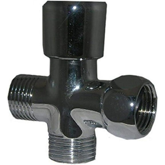 LASCO 08-2011 Push-Pull Style Personal Shower Diverter,Chrome Plated Brass