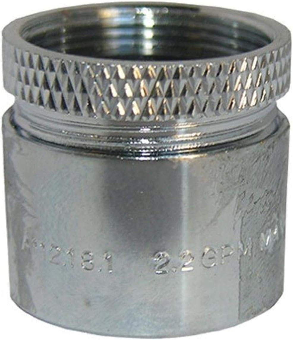 Chrome Swivel Aerator with Dual Thread for Wide Sink Coverage