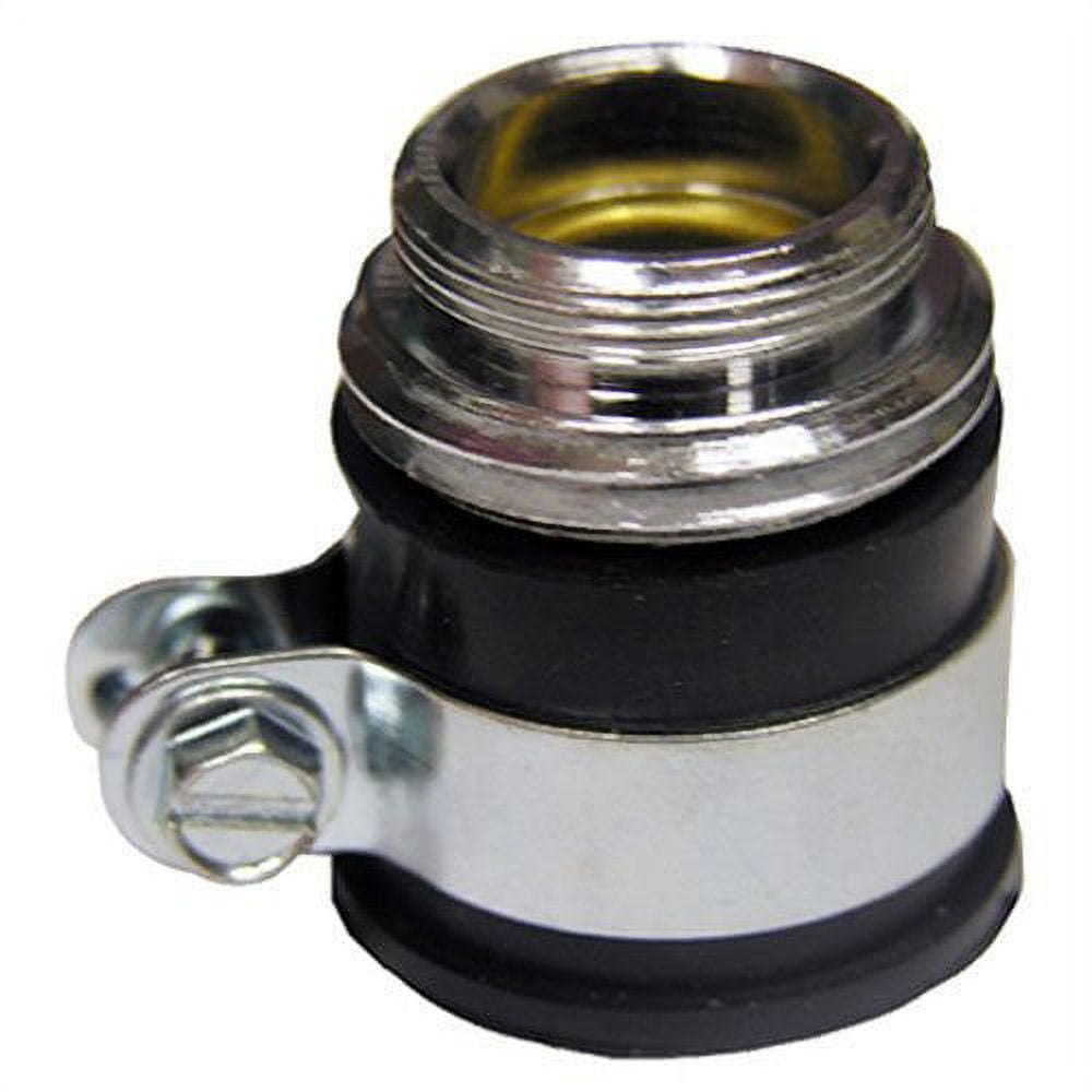 Universal Fit Black and Silver Rubber Hose Adapter