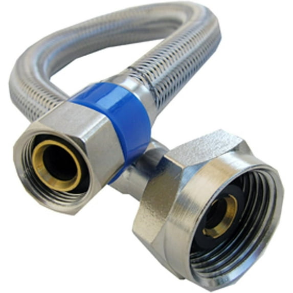 Lasco Fittings Braided Stainless Steel Supply Line - 3/8 In Compression - 20 In, 1 Pack