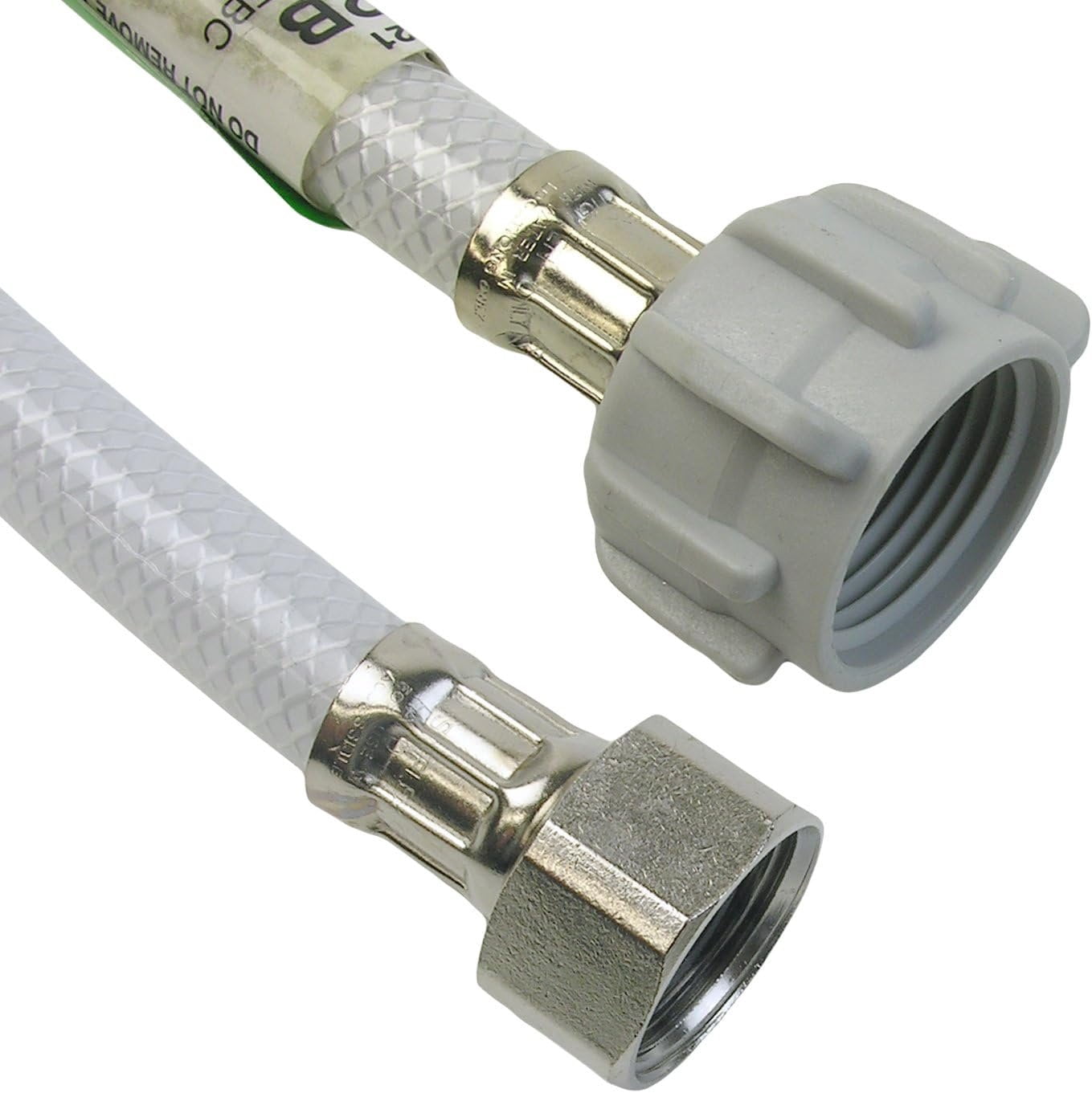 Lasco 1/2-Inch Brass Water Supply Flex Adapter - Lead-Free Pipe Connection For Ballcock Hookups