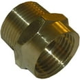 thumbnail image 1 of LASCO 15-1717 3/4-Inch Female Garden Hose Thread by 1/2-Inch Female Pipe Thread Swivel Brass Adapter, 1 of 1
