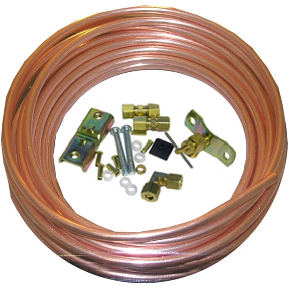 Lasco Fittings Copper Tubing Ice Maker Installation Kit - 1/4" x 20' Copper, Bronze  Home & Garage Storage, Stackable Design