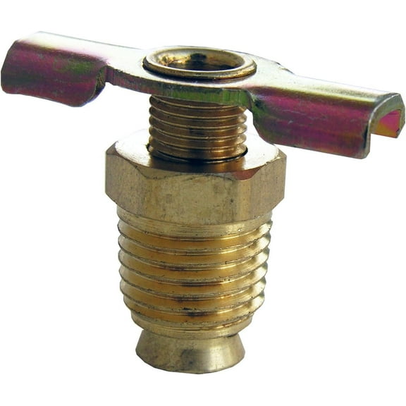LASCO 17-2201 1/8-Inch Male Pipe Thread External Seat Brass Drain Cock