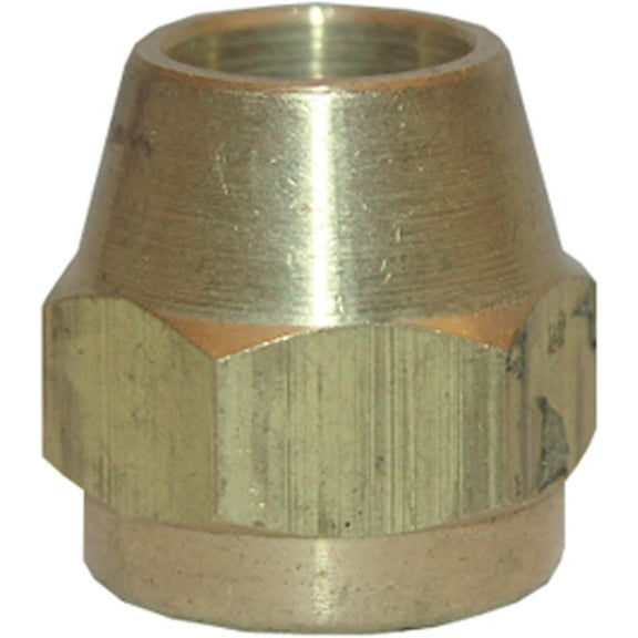 Lasco Fittings Brass Flare Nut - 3/8 Inch, Gold