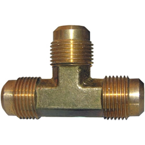 Lasco Fittings Flare Tee - 3/8-Inch Brass - 3/8 Flare Brass Tee