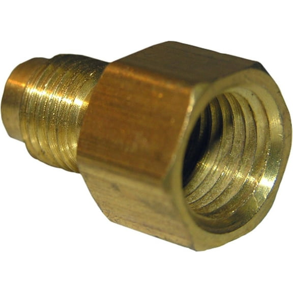 LASCO 17-4613 1/4-Inch Flare by 3/8-Inch Female Pipe Thread Brass Adapter