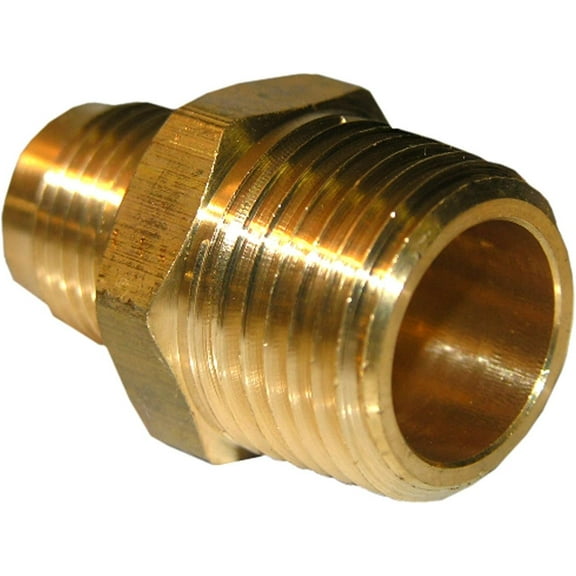 LASCO 17-4833 3/8-Inch Flare by 1/2-Inch Male Pipe Thread Brass Adapter