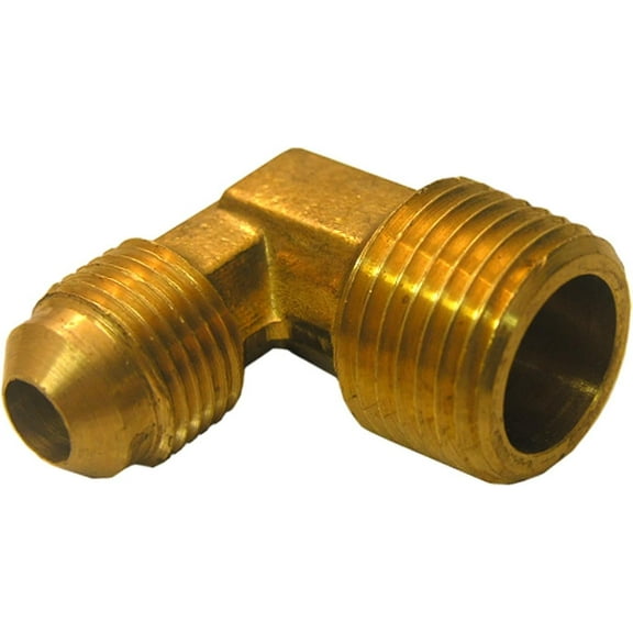 LASCO 17-4931, Brass, 3/8-Inch Flare by 3/8-Inch Male Pipe Thread, 90-Degree Ell/Elbow Pipe Fittings & Couplers