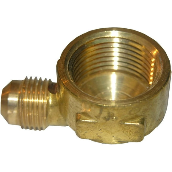 LASCO 17-5033 3/8-Inch Flare by 1/2-Inch Female Pipe Thread Brass 90-Degree Ell/Elbow