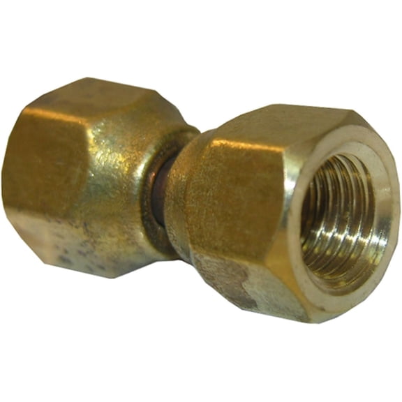 LASCO 17-5911 1/4-Inch Female Flare Swivel Brass Adapter