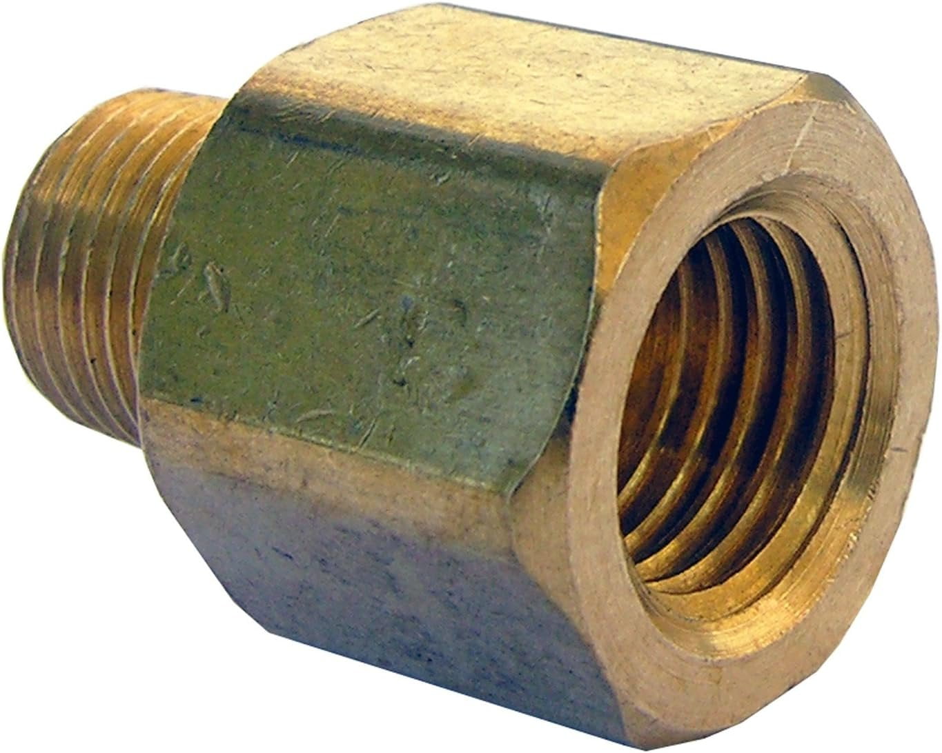 R32 R454B Brass Adapter - 1/4 Inch Reverse Thread For HVAC Refrigerant Tanks & Gauges, Mini Split Compatible