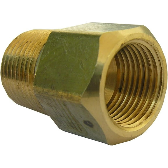 LASCO 17-6787 1/2-Inch Female Flare by 3/8-Inch Male Pipe Thread Brass Adapter