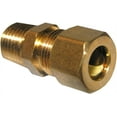 thumbnail image 1 of LASCO 17-6833 3/8-Inch Compression by 1/4-Inch Male Pipe Thread Brass Adapter, 1 of 1