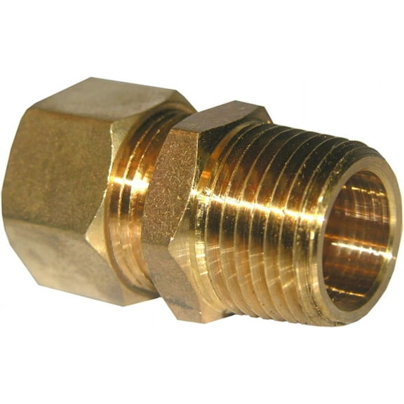 LASCO 17-6859 5/8-Inch Compression by 1/2-Inch Male Pipe Thread Brass Adapter, Copper